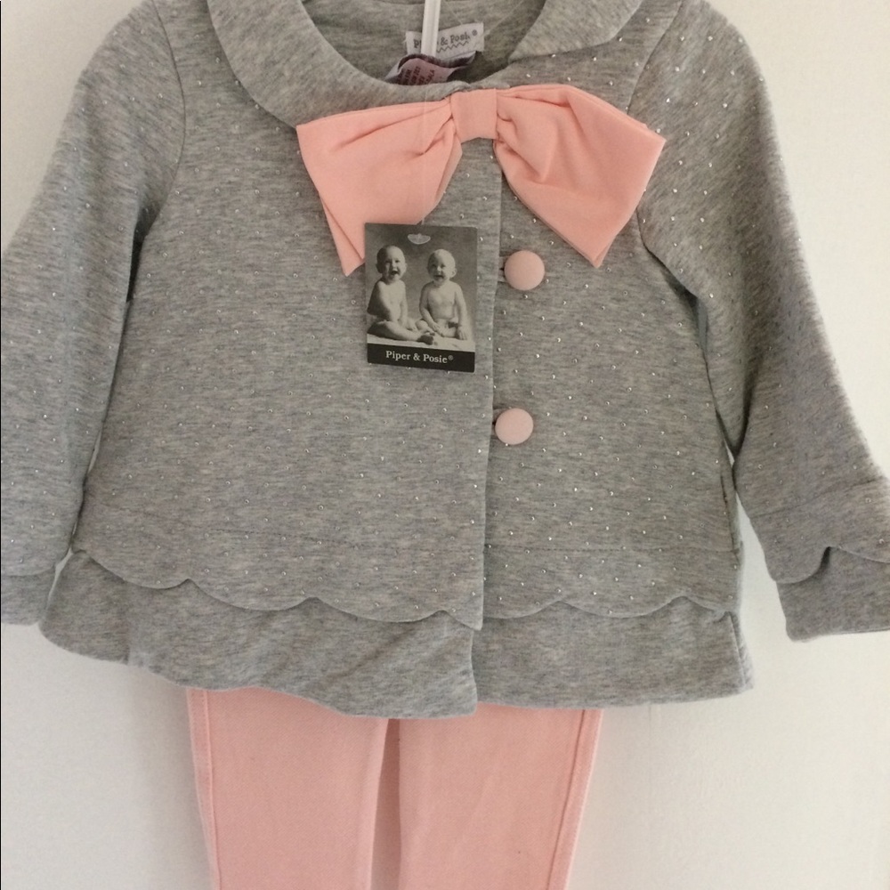 Adorable pink and grey outfit